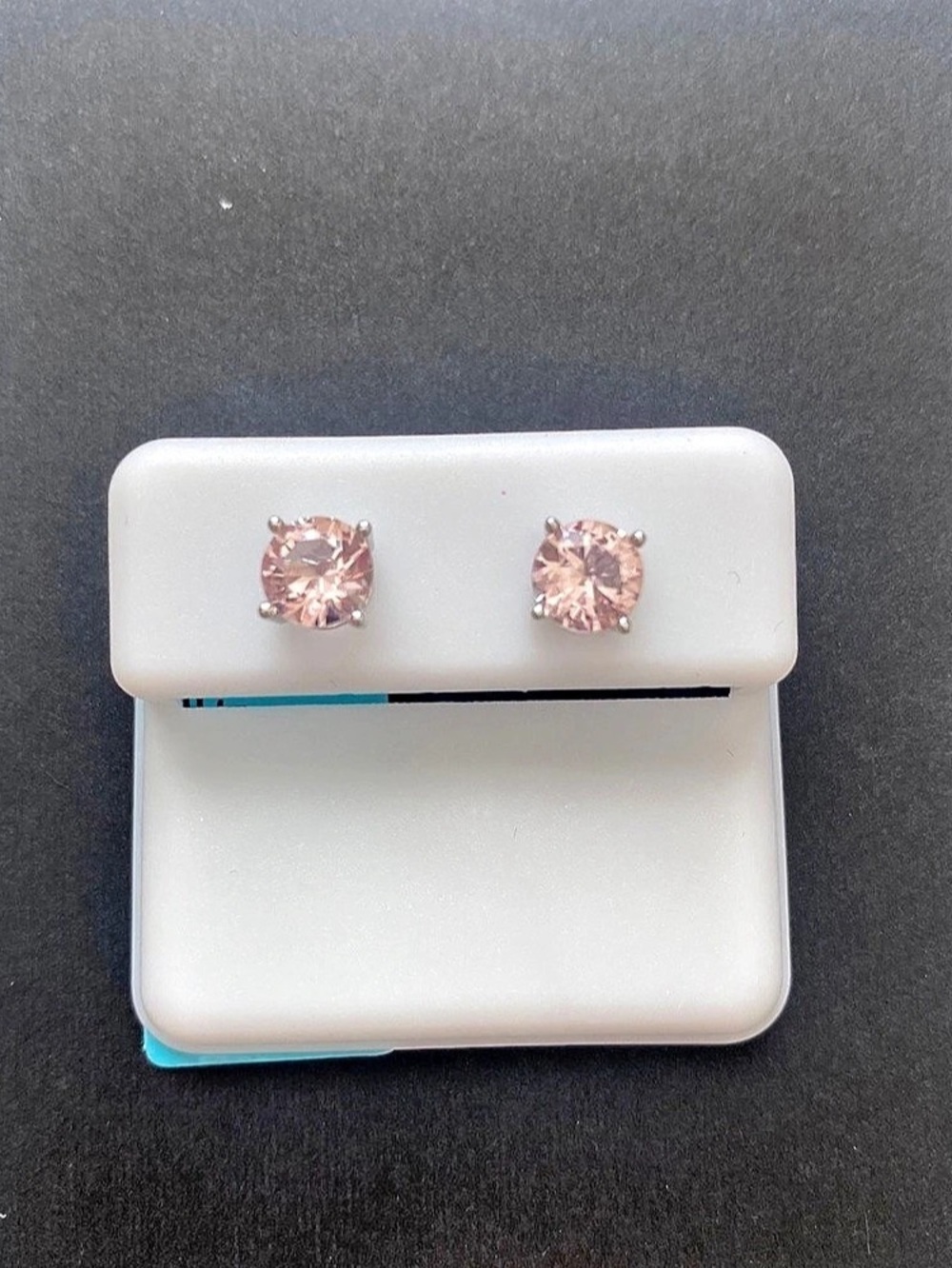 Pink Morganite Stud Earrings